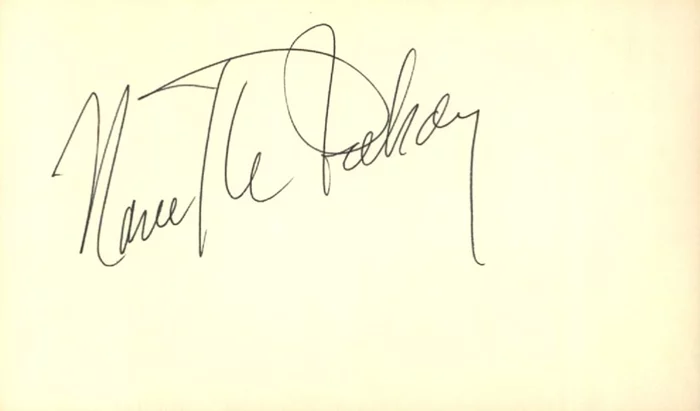 Nanette Fabray autograph
