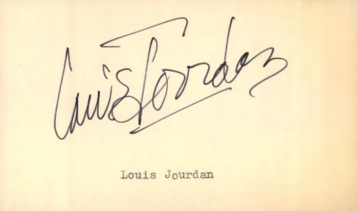 Louis Jourdan autograph