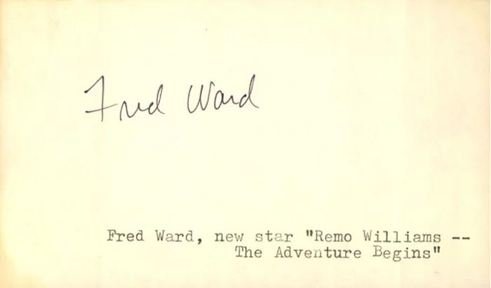 Fred Ward autograph