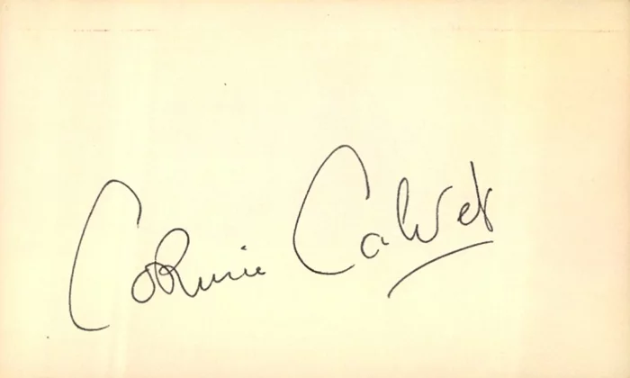 Corinne Calvet autograph