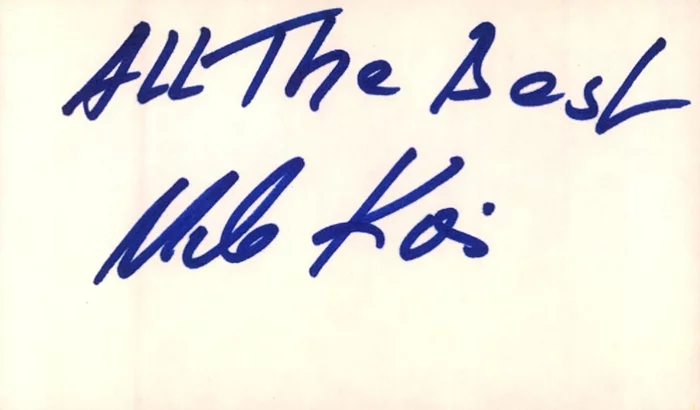 Udo Kier autograph