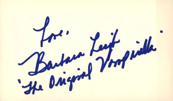Barbara Leigh autograph