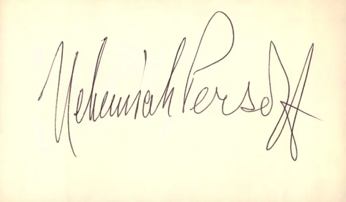 Nehemiah Persoff autograph