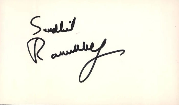 Sendhil Ramamurthy autograph