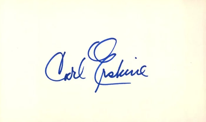 Carl Erskine autograph
