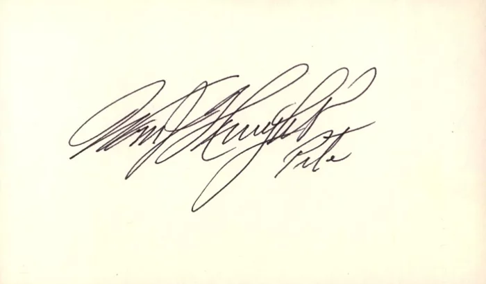 Pete Knight autograph