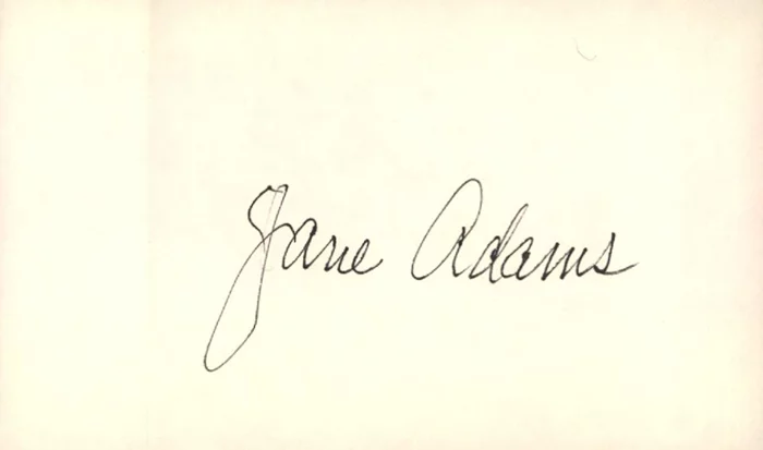 Jane Adams autograph