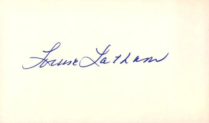 Louise Latham autograph