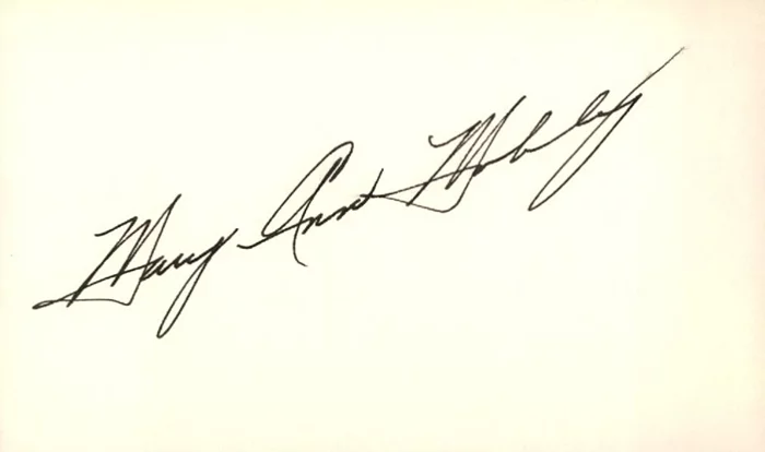 Mary Ann Mobley autograph