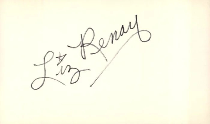 Liz Renay autograph