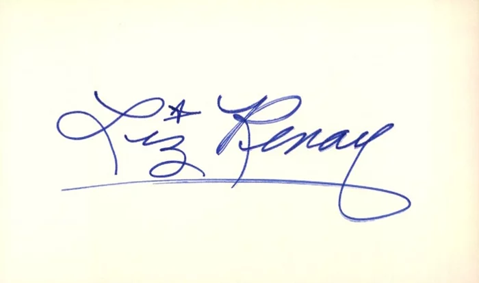Liz Renay autograph