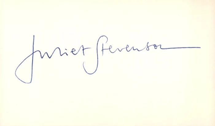Juliet Stevenson autograph