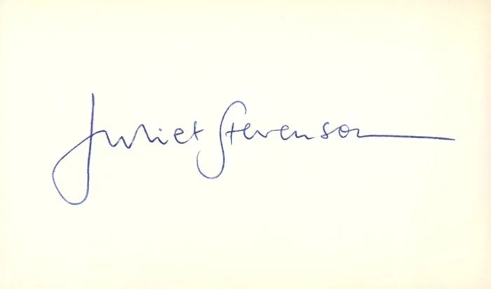 Juliet Stevenson autograph
