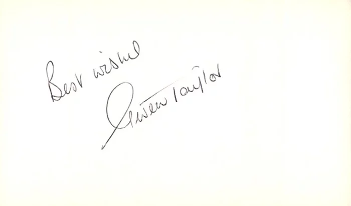 Gwen Taylor autograph