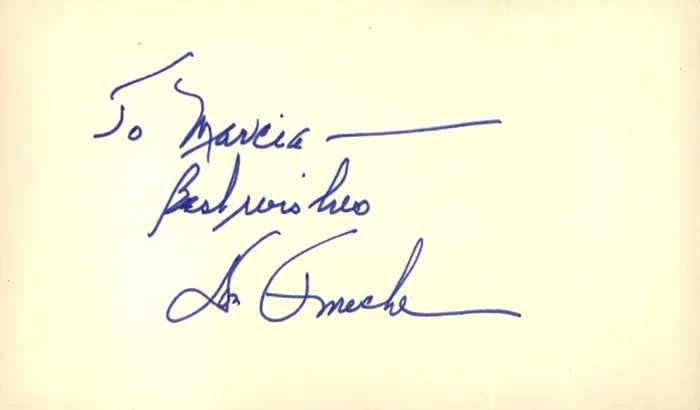 Don Ameche autograph