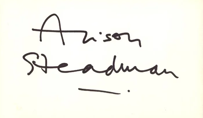 Alison Steadman autograph