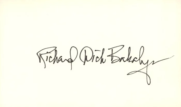 Dick Bakalyan autograph