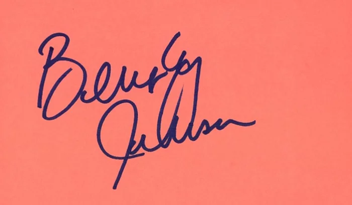 Beverly Johnson autograph