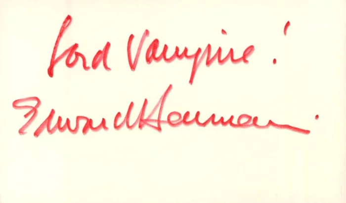 Edward Herrmann autograph