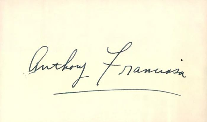 Anthony Franciosa autograph