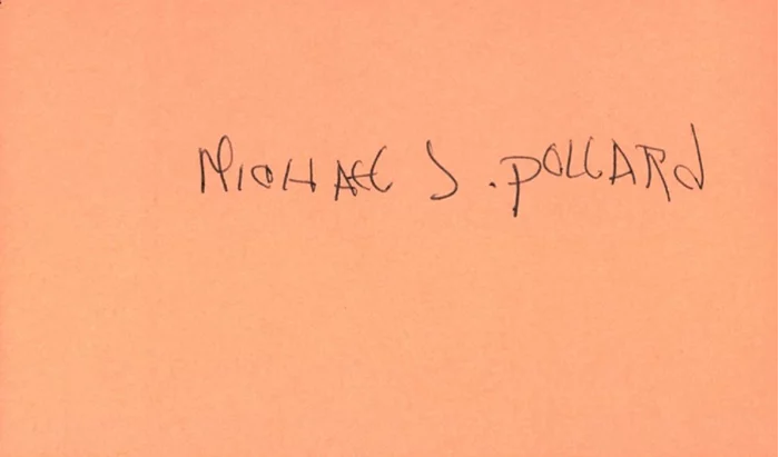 Michael J. Pollard autograph
