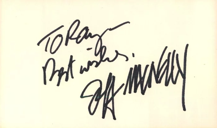 Jeff MacNelly autograph