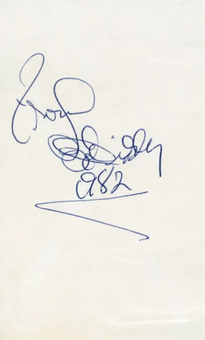 Bo Diddley autograph