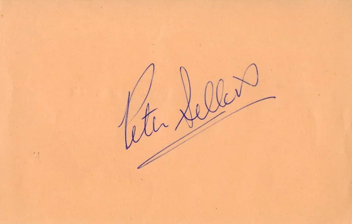 Peter Sellers autograph