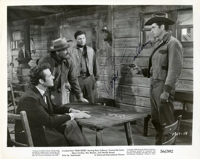 Rory Calhoun autograph