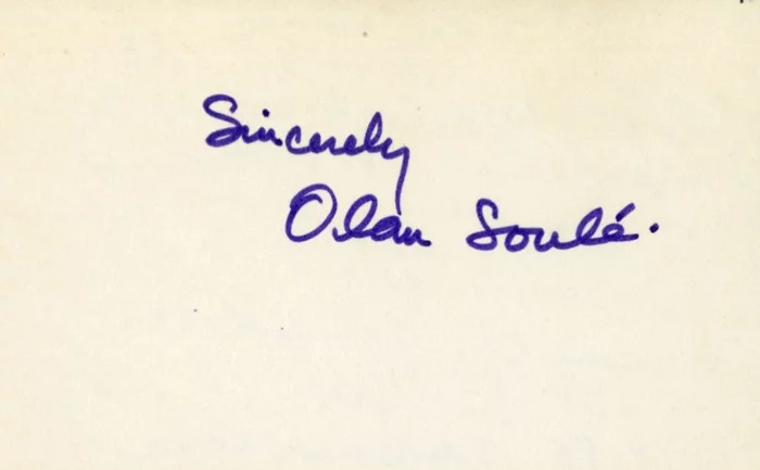 Olan Soule autograph