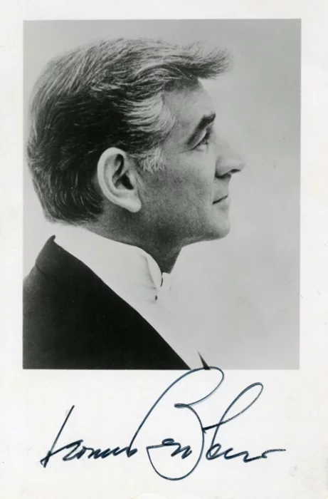 Leonard Bernstein autograph