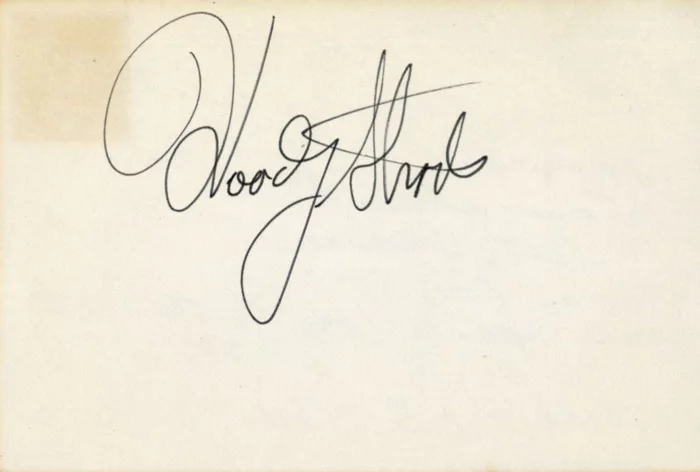 Woody Strode autograph