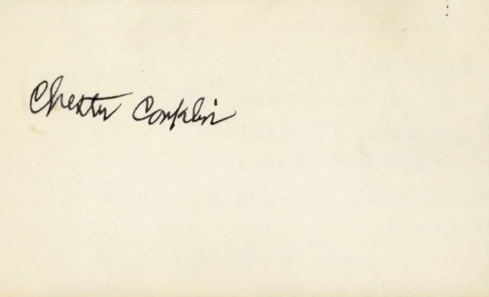 Chester Conklin autograph
