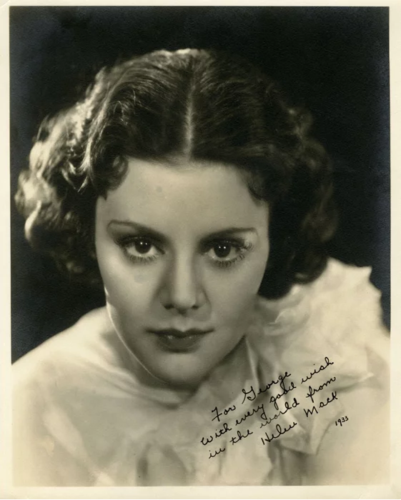 Helen Mack autograph