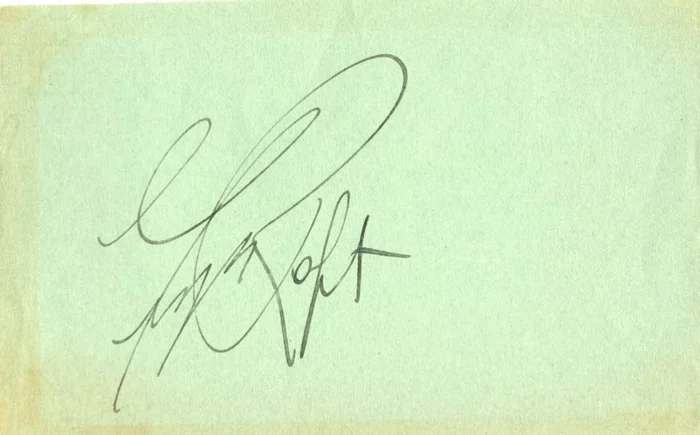 George Raft autograph