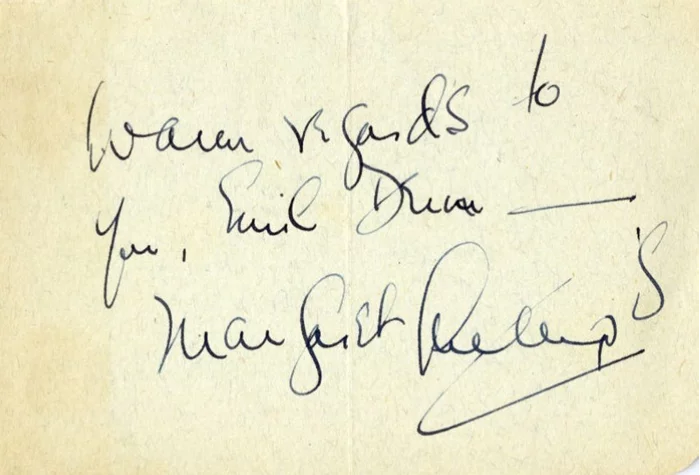 Margaret Rutherford autograph