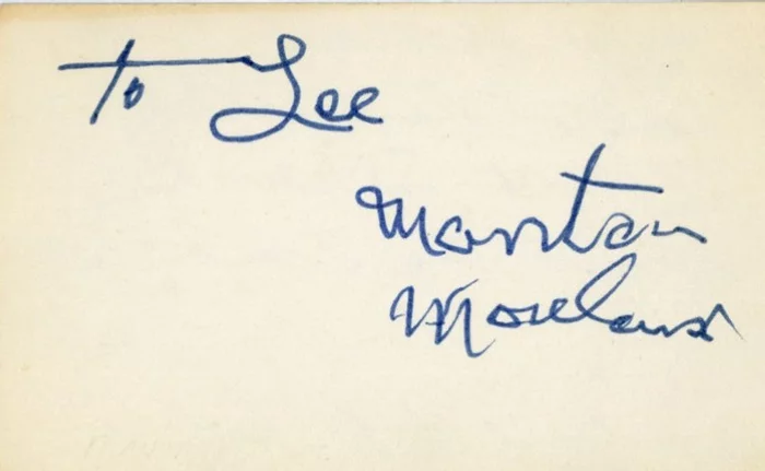 Mantan Moreland autograph