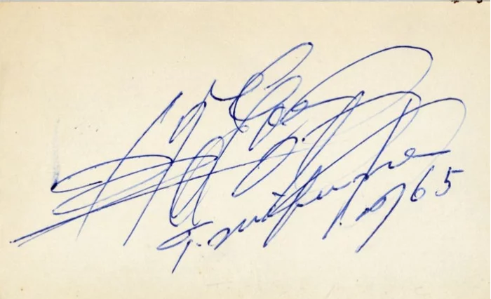 Toshiro Mifune autograph