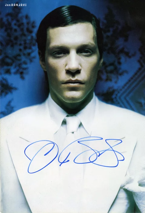 Jon Bon Jovi autograph