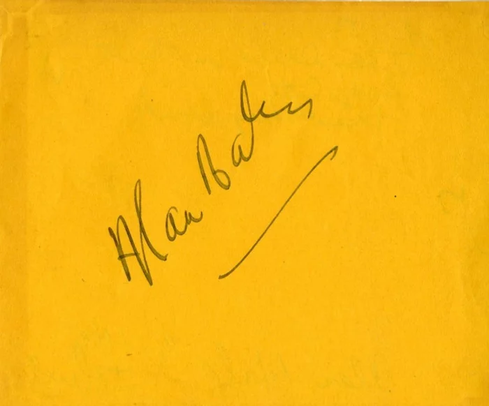 Alan Hale autograph