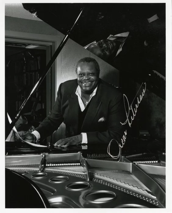 Oscar Peterson autograph