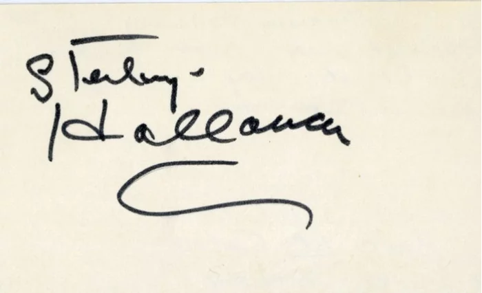 Sterling Holloway autograph