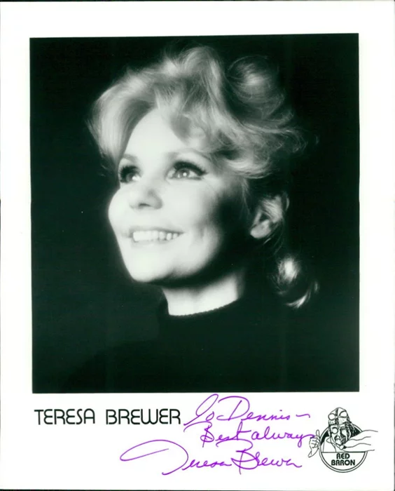Teresa Brewer autograph