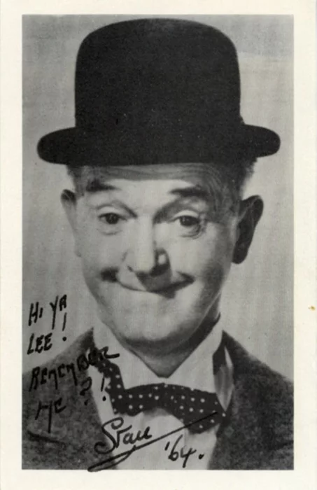 Stan Laurel autograph