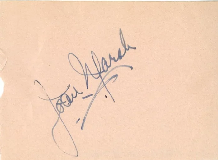 Joan Marsh autograph