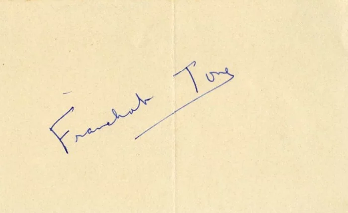 Franchot Tone autograph