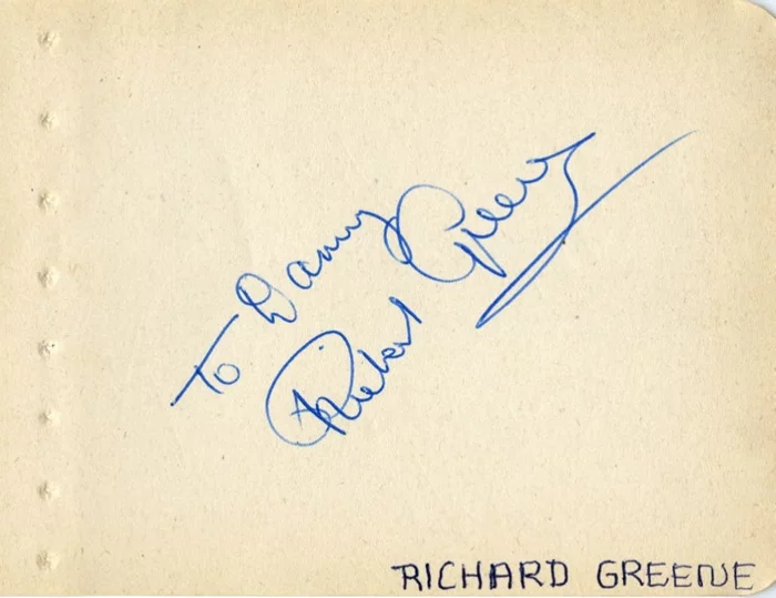 Richard Greene autograph