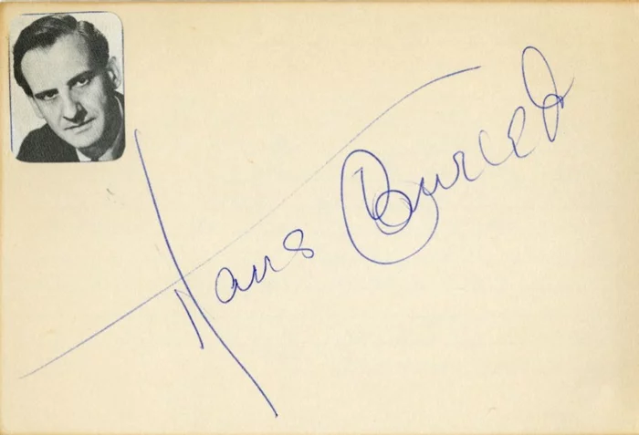 Hans Conreid autograph
