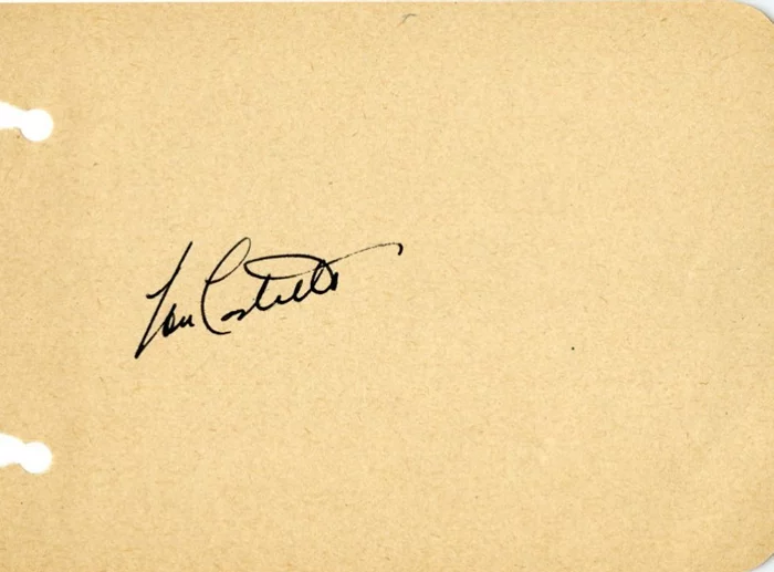Lou Costello autograph