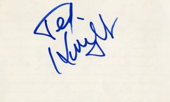 Ted Knight autograph